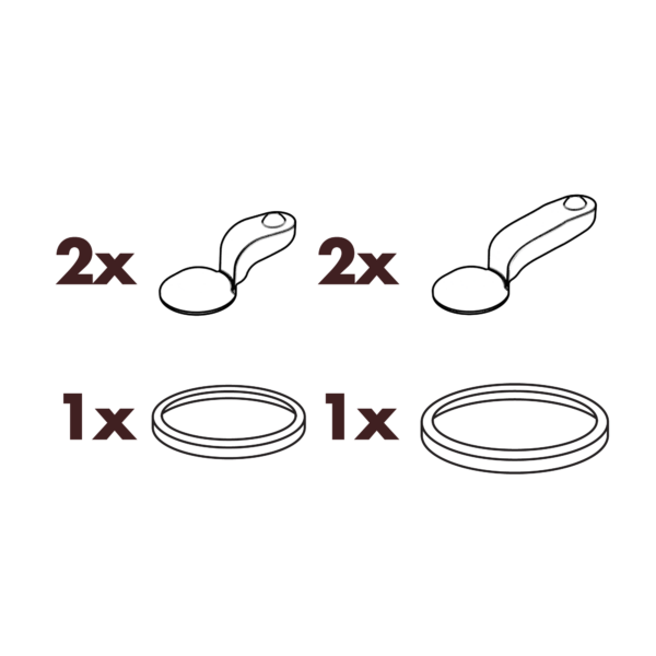 Akcesoria ION8: Zestaw wymiennych uszczelek ION8 Replacement 2.0