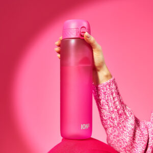 795623955d582f99e0ff452252a4a3a4.jpg ION8 butelka Recyclon 1100 ml, w kolorze różowym, na siłownię, bez BPA