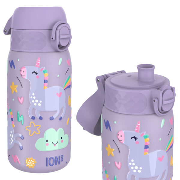 Butelka ION8 Single Wall I8SS400PVUNI Unicorns (Periwinkle)