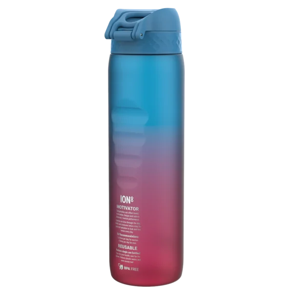 butelka ion8 bpa free i8rf1000pbpmot gradient blue pink motivator